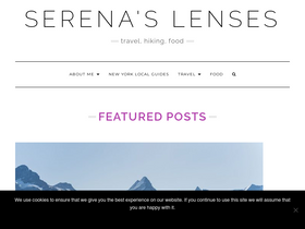 'serenaslenses.net' screenshot