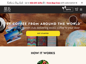 'atlascoffeeclub.com' screenshot