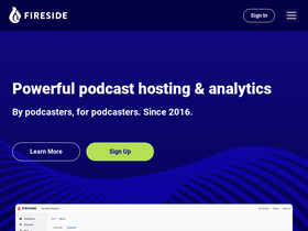 'fireside.fm' screenshot