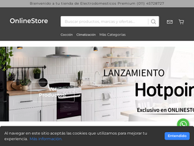 onlinestore.com.ar homepage screenshot