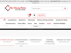 'theclassyhome.com' screenshot