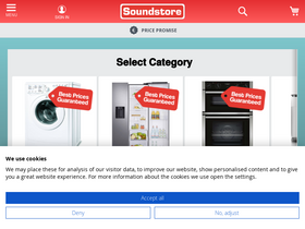 'soundstore.ie' screenshot
