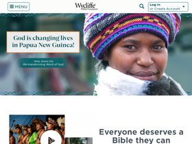 'wycliffe.org' screenshot