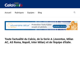 'calciomio.fr' screenshot