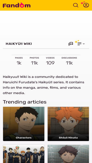 Haikyu!!, Wiki Haikyuu