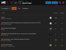 'hablemosderelojes.com' screenshot