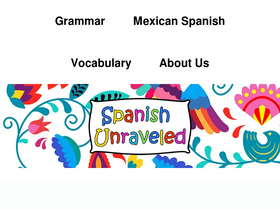 'spanishunraveled.com' screenshot