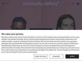 'communityclothing.co.uk' screenshot