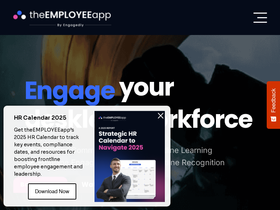 'theemployeeapp.com' screenshot