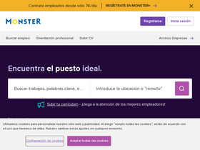 'monster.es' screenshot