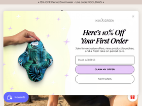 Kikiandgreen homepage screenshot