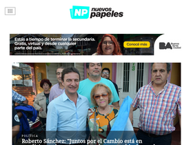 'nuevospapeles.com' screenshot