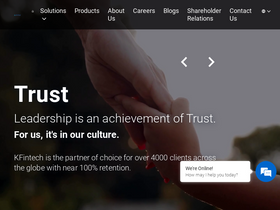 'kfintech.com' screenshot