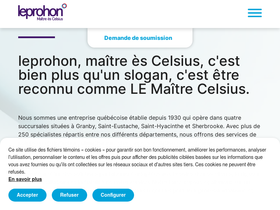 'leprohon.com' screenshot