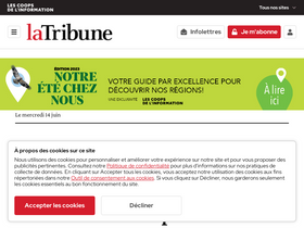 'latribune.ca' screenshot