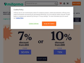 'mifarma.co.uk' screenshot