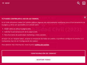 'icab.es' screenshot
