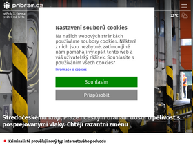 'pribram.cz' screenshot