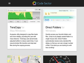'codesector.com' screenshot