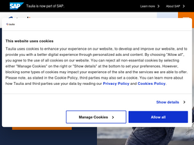 'taulia.com' screenshot
