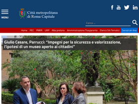 'cittametropolitanaroma.it' screenshot