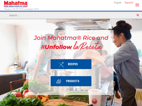 'mahatmarice.com' screenshot