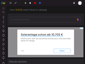 'amazfitwatchfaces.com' screenshot