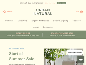 'urbannatural.com' screenshot