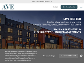 'aveliving.com' screenshot