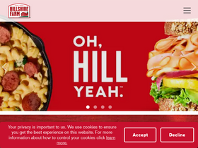 'hillshirefarm.com' screenshot