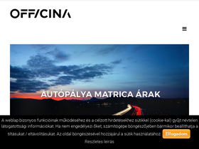 'officina.hu' screenshot