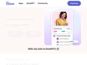 'glowing.com' screenshot
