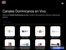 'canalesdominicanos.live' screenshot