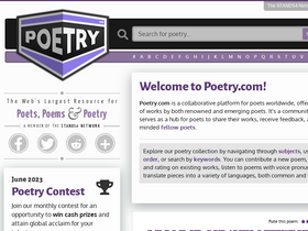 'poetry.com' screenshot