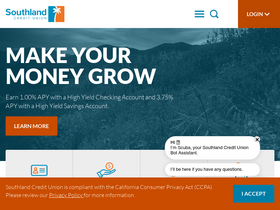 'southlandcu.org' screenshot