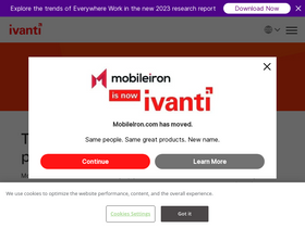 'mobileiron.com' screenshot