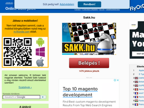 'sakk.hu' screenshot