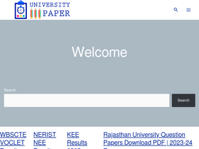 'universitypaper.in' screenshot