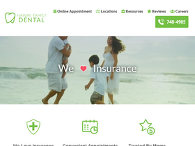 'hawaiifamilydental.com' screenshot