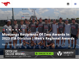 'smumustangs.com' screenshot