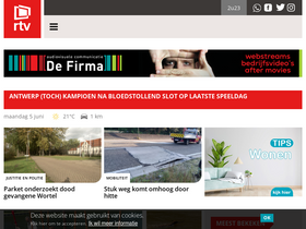 'rtv.be' screenshot