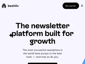 'beehiiv.com' screenshot