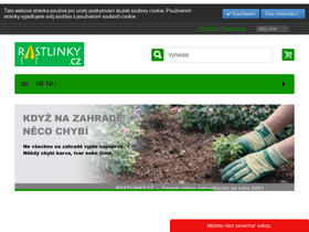 'rostlinky.cz' screenshot