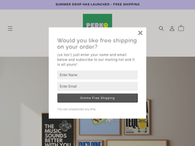perkoprints.com homepage screenshot