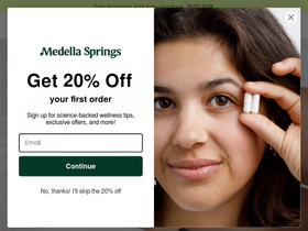 medellasprings.com homepage screenshot