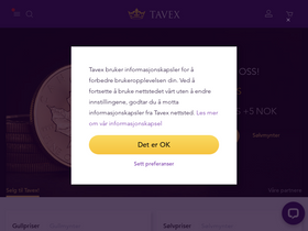 'tavex.no' screenshot