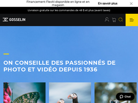 'gosselinphoto.ca' screenshot