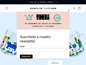 materiailustrada.com homepage screenshot