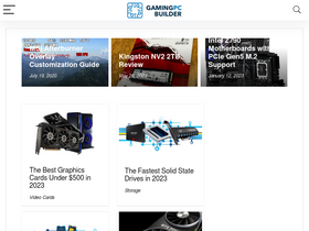 'gamingpcbuilder.com' screenshot