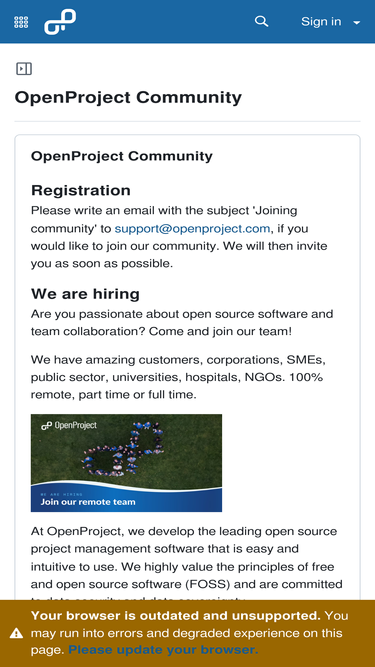 community.openproject.org